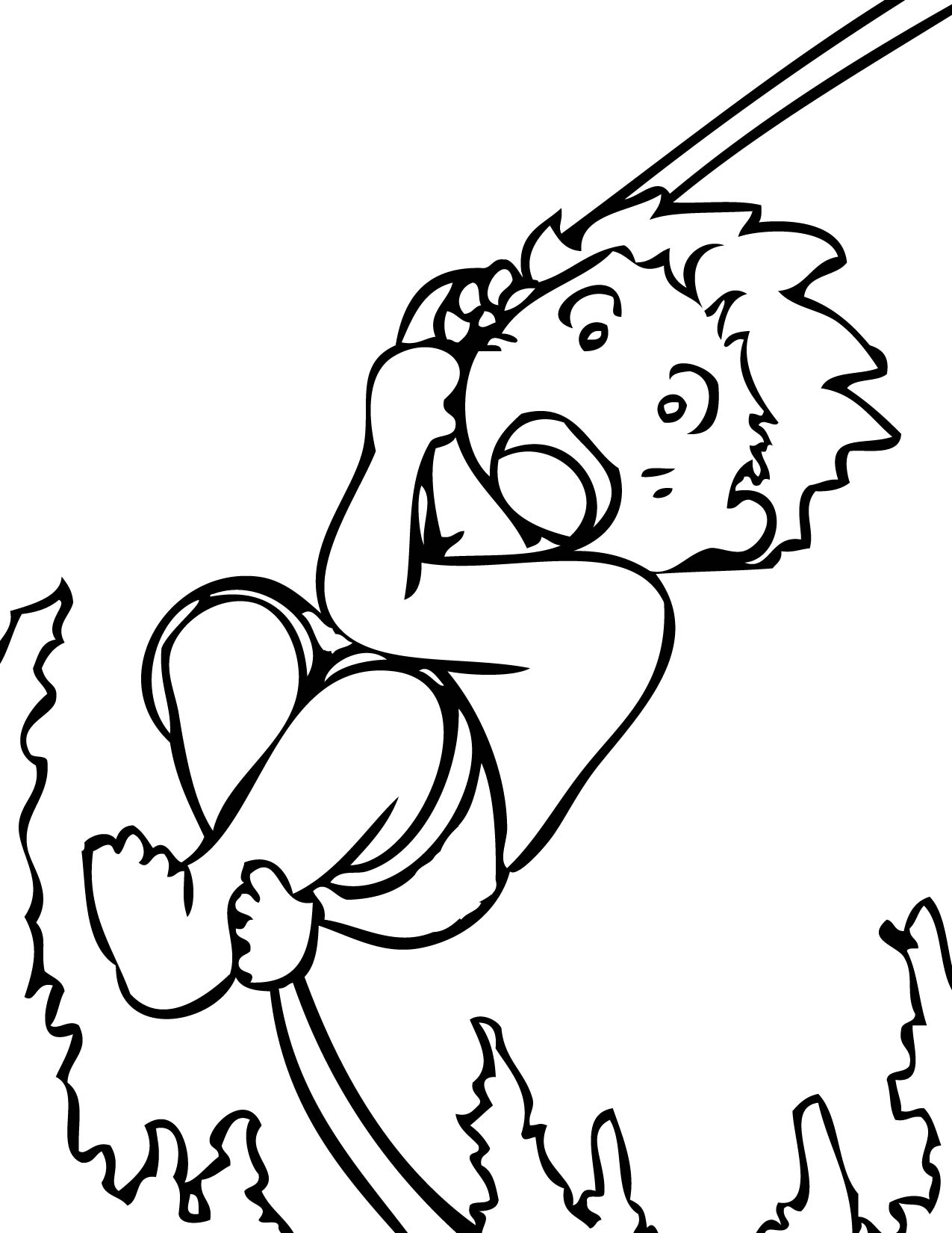 1275x1650 Rope Swing Coloring Page