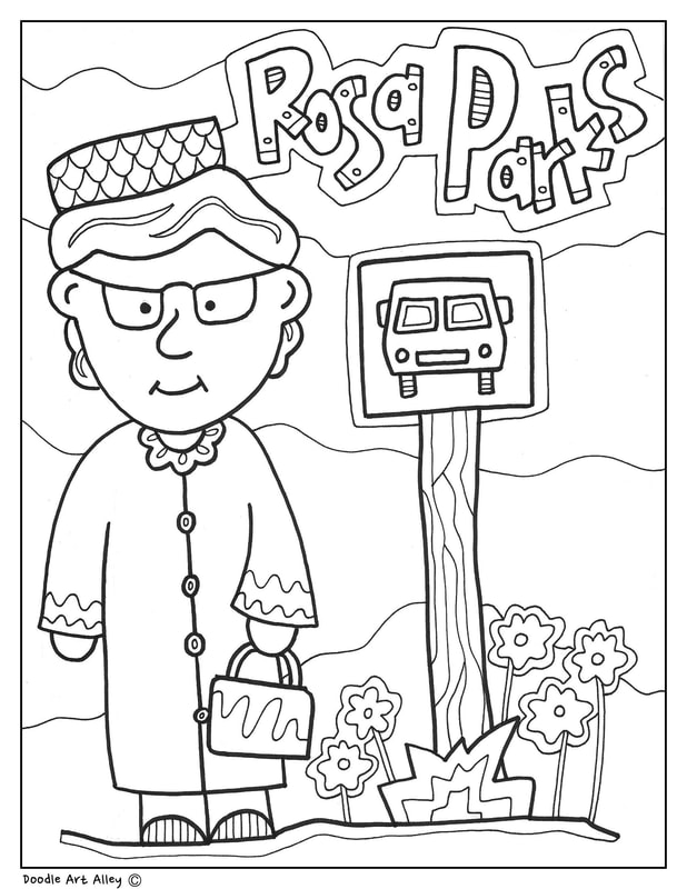 618x800 Rosa Parks Coloring Pages