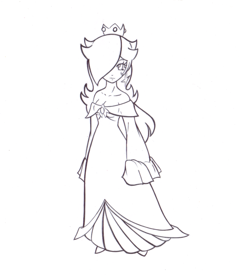 800x921 Princess Rosalina Coloring Pages