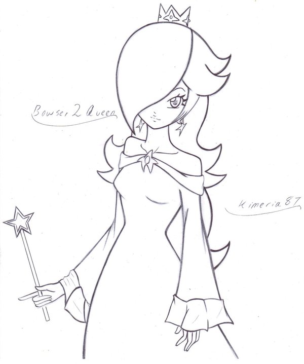600x718 Rosalina Coloring Pages