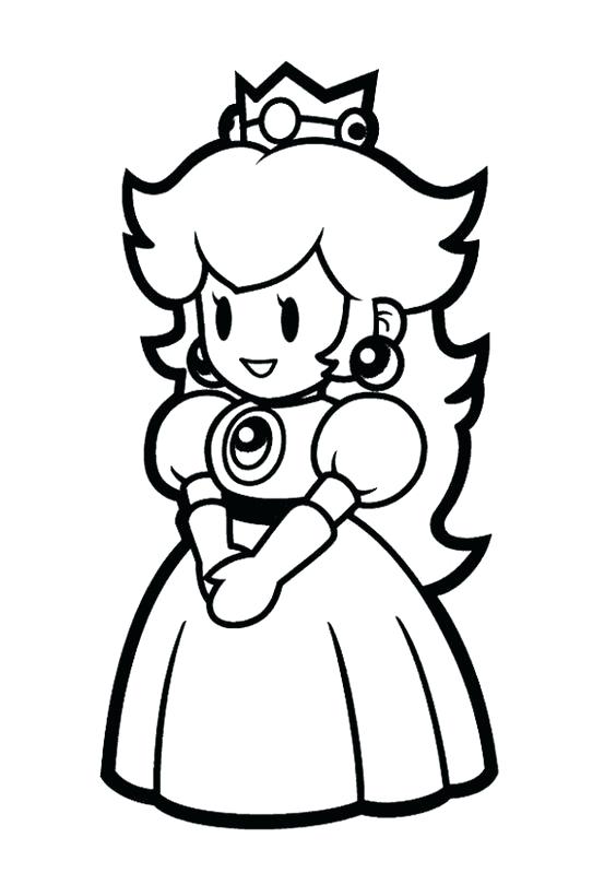 564x799 Rosalina Coloring Pages Free Download Princess Peach For Kids