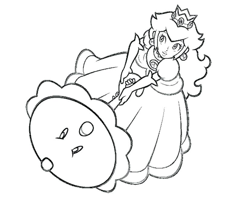 800x667 Rosalina Coloring Pages Princess Daisy Coloring Pages Peach Daisy