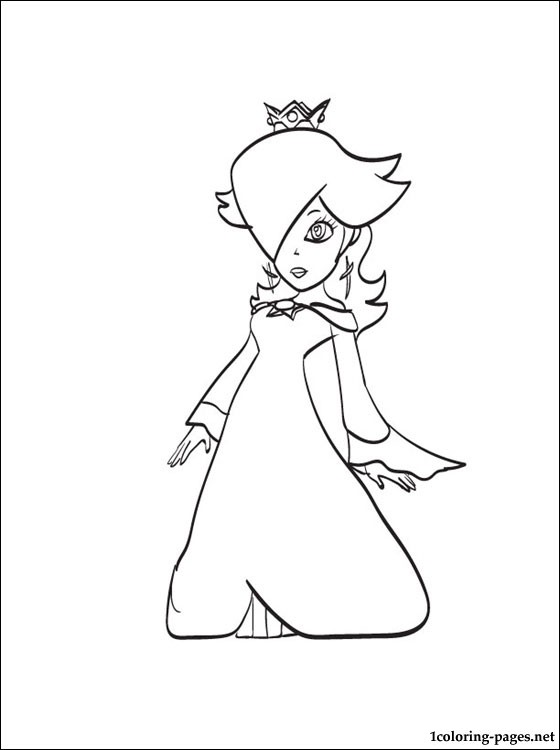 560x750 Rosalina Mario Coloring Page Coloring Pages