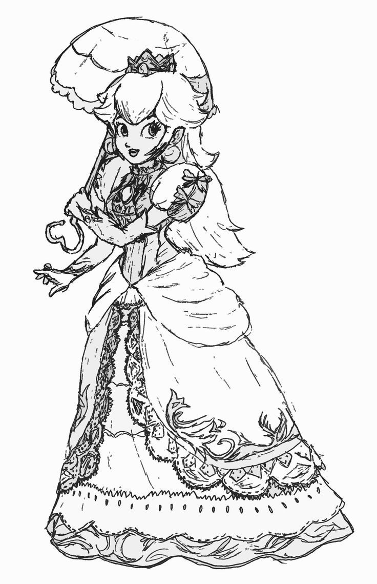 Rosalina Mario Coloring Pages