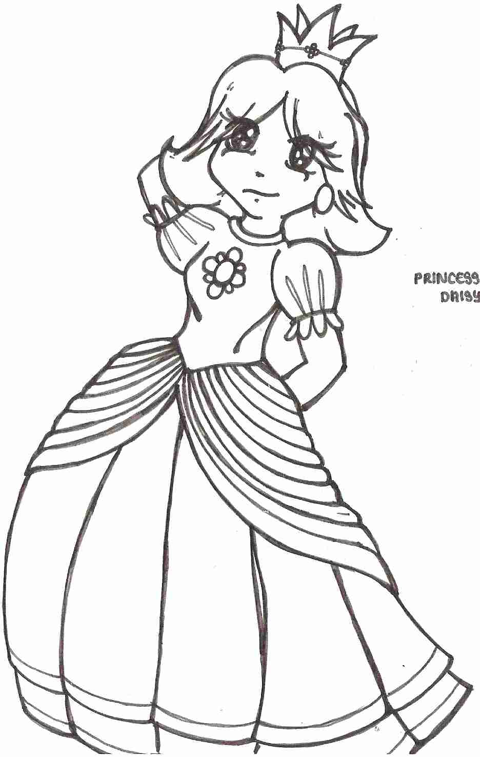 936x1475 Practical Daisy From Mario Coloring Pages Rosalina Peach