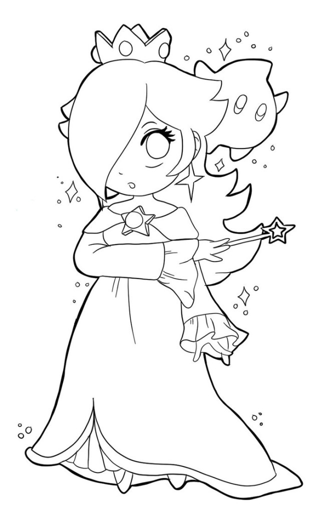 659x1024 Princess Rosalina Coloring Pages