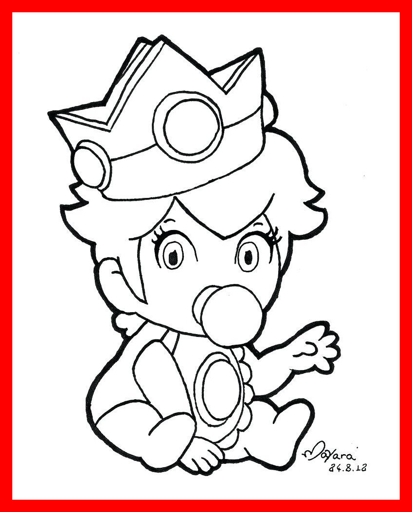 847x1053 Refundable Daisy From Mario Coloring Pages Quickly Rosalina Google
