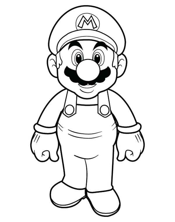 600x760 Super Mario Coloring Pages Super Coloring Pages For Kids Free Kart