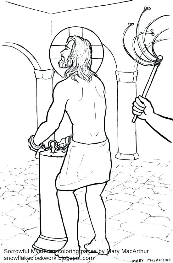 550x838 Rosary Coloring Page Catholic Rosary Coloring Page Sketches