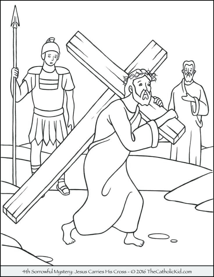 736x952 Rosary Coloring Pages Best Reference Images Religious Images