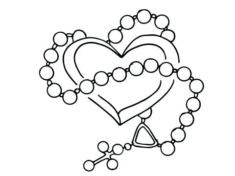480x360 Rosary Coloring Pages Beautiful Mysteries Of The Rosary Coloring