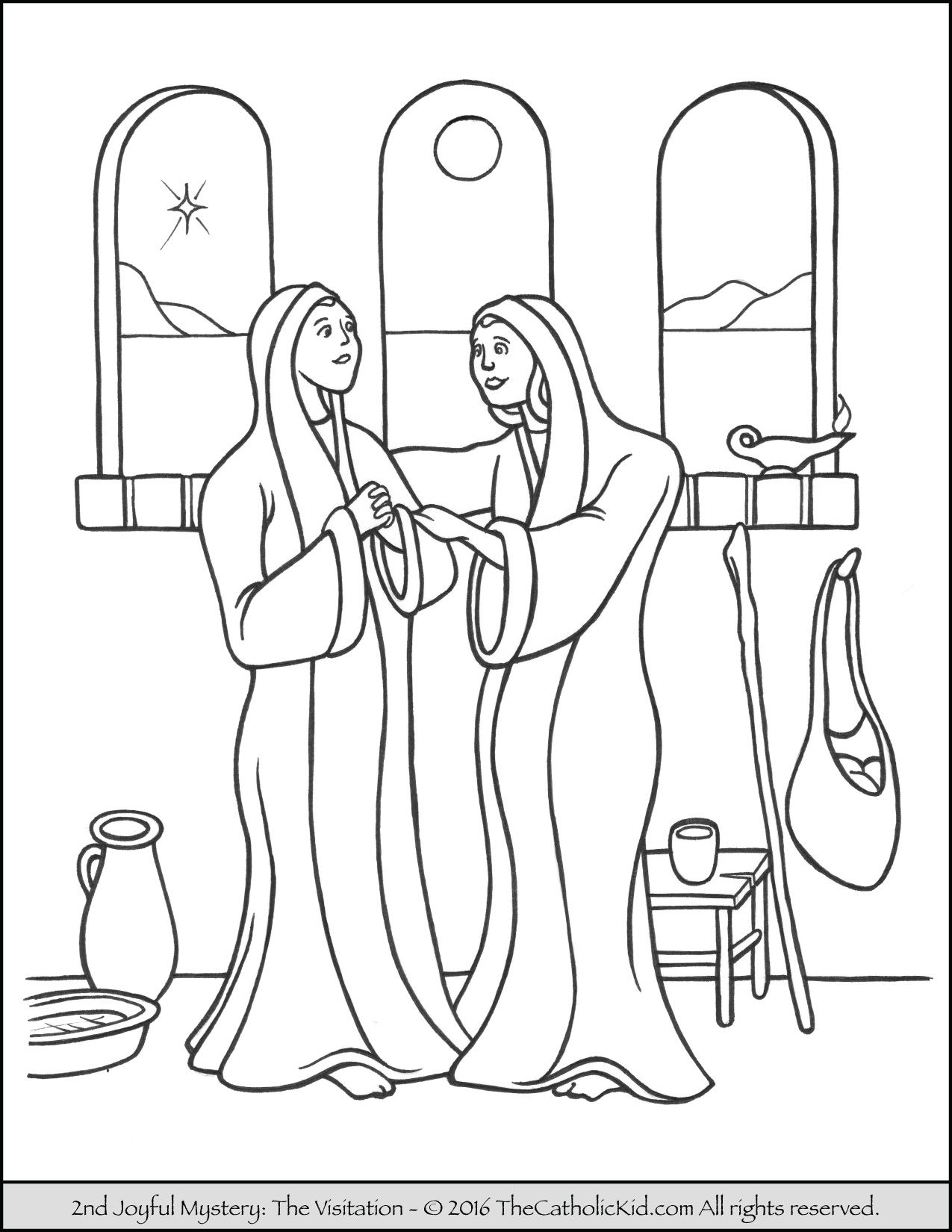 1275x1650 The Joyful Mystery Coloring Page