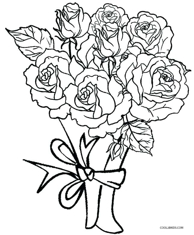 645x780 Printable Rose Coloring Pages Roses Coloring Pictures Rose