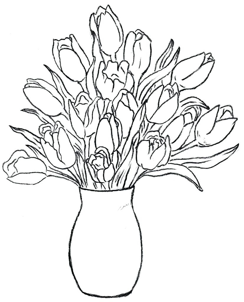 828x1024 New Printable Flower Bouquet Coloring Pages Gallery Printable
