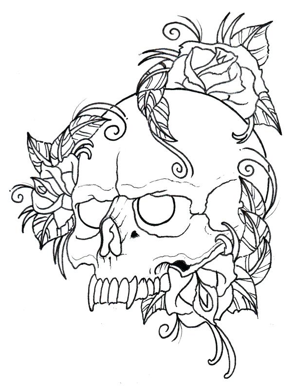 600x805 Rose Coloring Pages Pdf