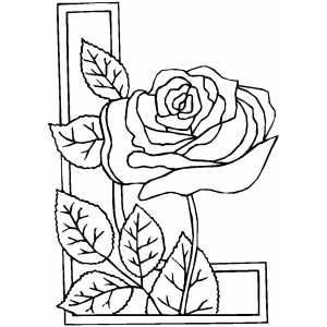 300x300 Rose Coloring Pages
