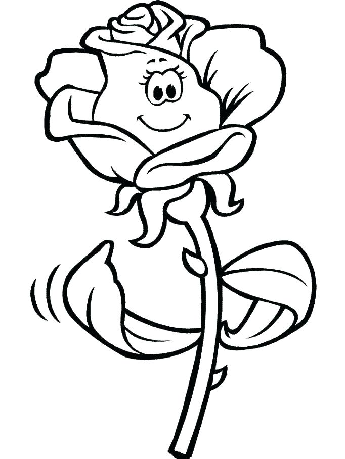 682x909 Rose Flower Coloring Pages Rose Coloring Page Flower Coloring