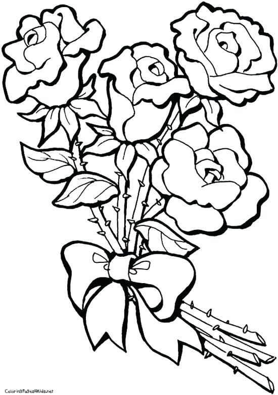 550x780 Coloring Pages Flowers Coloring Roses Printable Rose Coloring