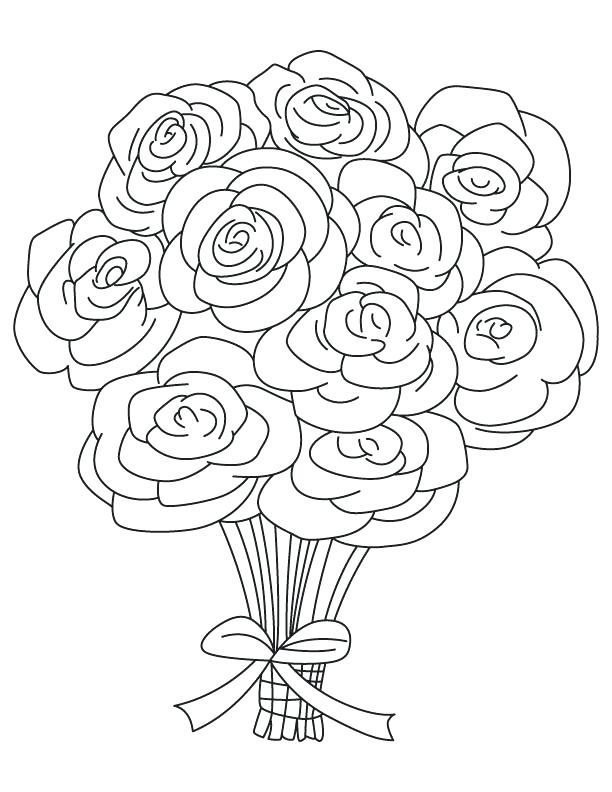 612x792 Coloring Pages Roses Inspiring Rose Coloring Page Ideas For Your