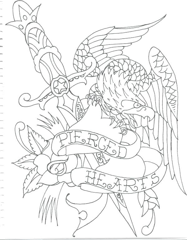 600x771 Tattoos Coloring Pages Tattoo Coloring Pages Fish Tattoo Coloring
