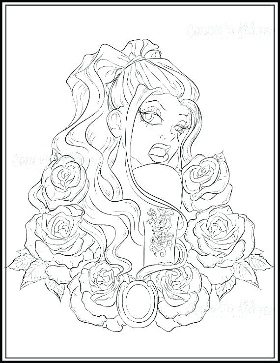 570x738 Aphrodite Coloring Pages Coloring Pages Adult Coloring Page Rose