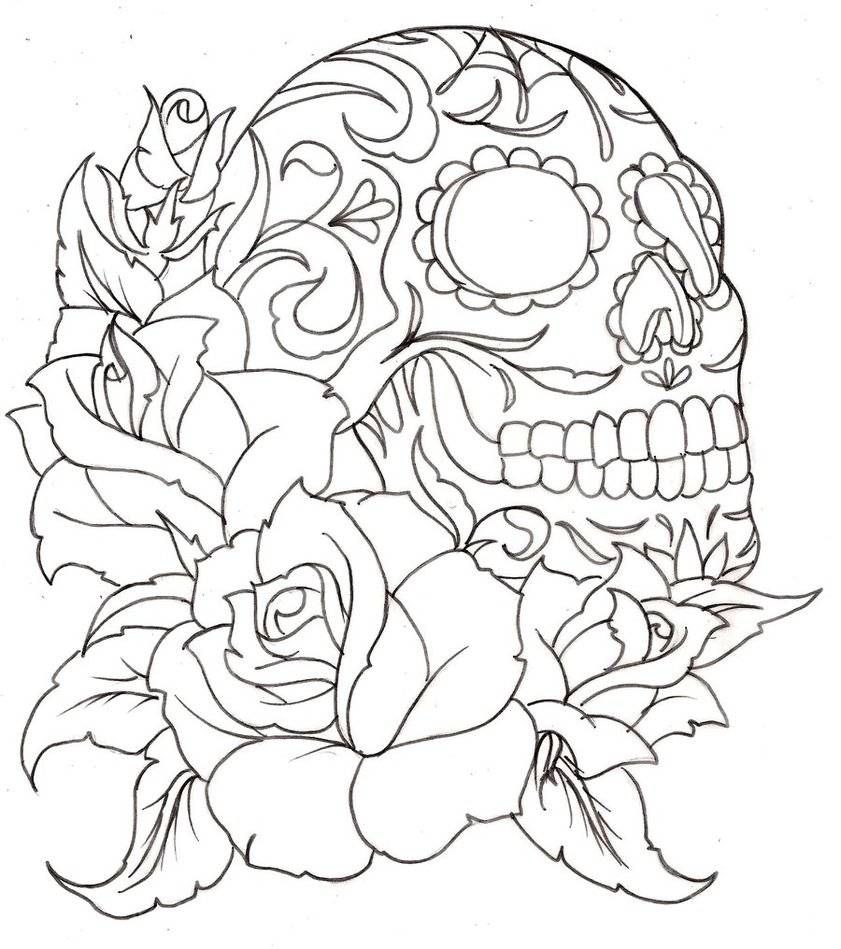 841x949 Sugar Skull And Roses Patterns O' Plenty Sugar