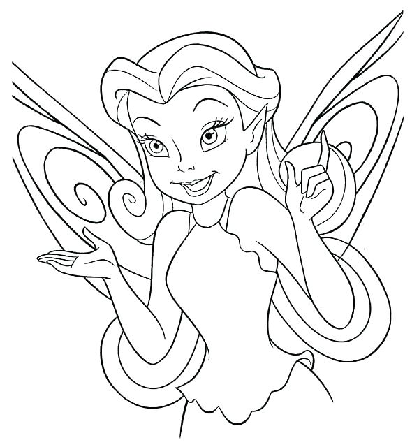 600x640 Disney Fairies Coloring Pages Rosetta Is Teaching Coloring Page