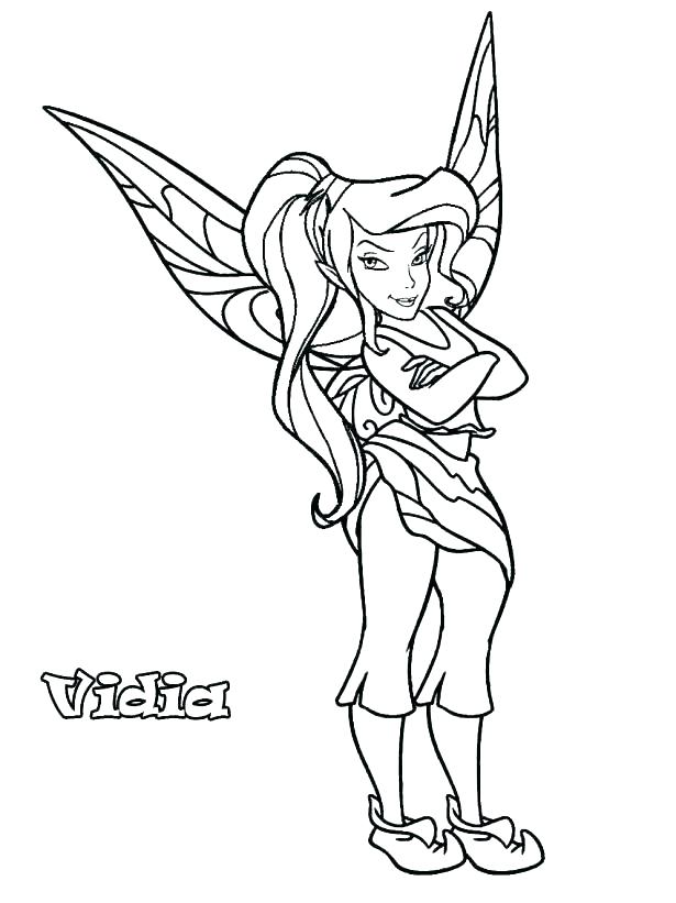 615x821 Fairy In Pixie Coloring Page Disney Fairies Fawn Coloring Pages