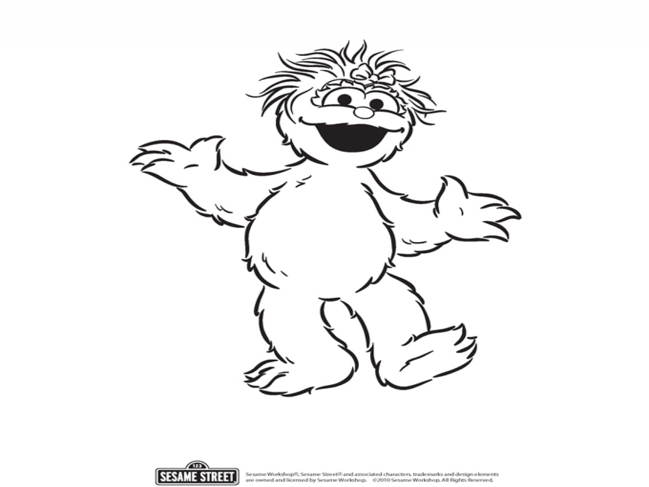 1280x960 Rosita Coloring Pages Sesame Street Colouring