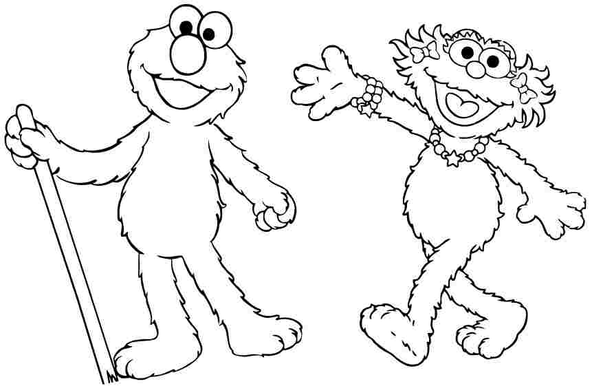 861x561 Sesame Street Zoe Coloring Pages