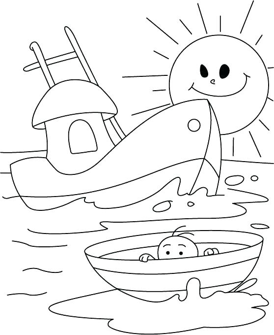 558x680 Colouring Pages Fishing Boats Kids Coloring Coloring Pages