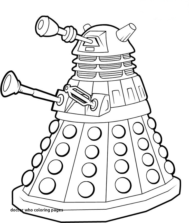 736x868 Doctor Who Coloring Pages