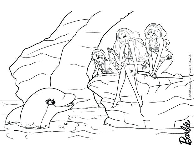 620x480 Coloring Pages Barbie Magic Queen And Barbies Friends Coloring