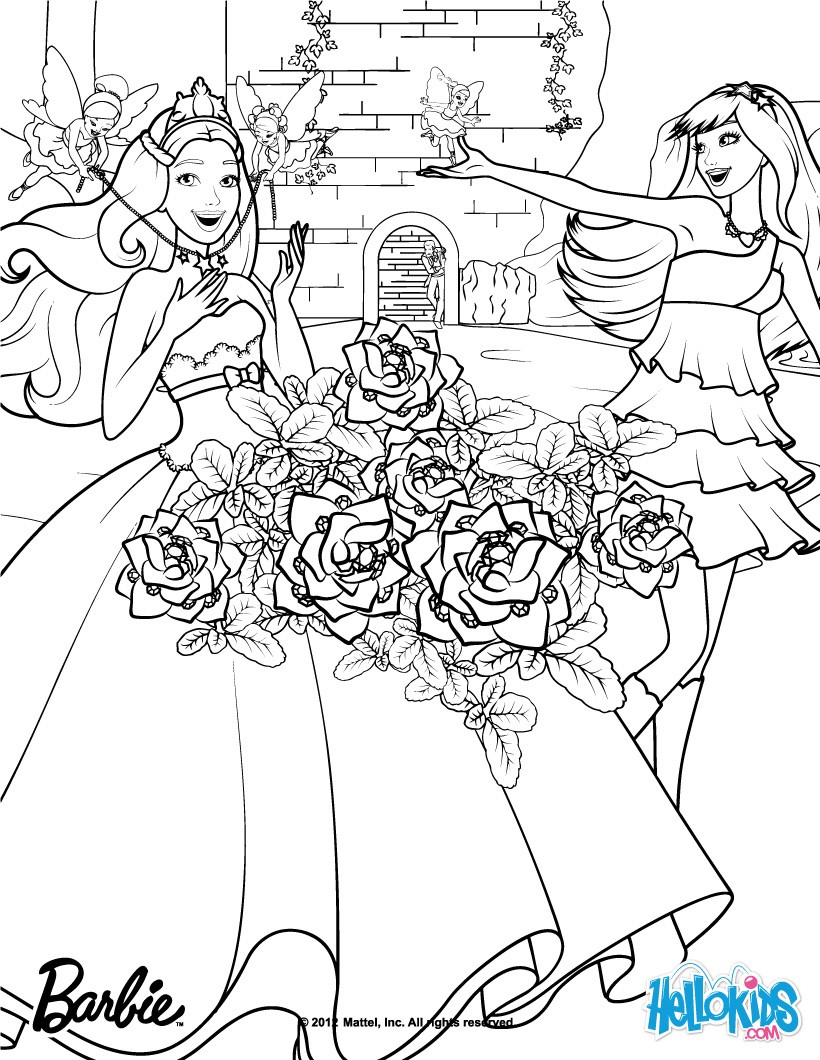 820x1060 Compromise Barbie Rock N Royals Coloring Pages