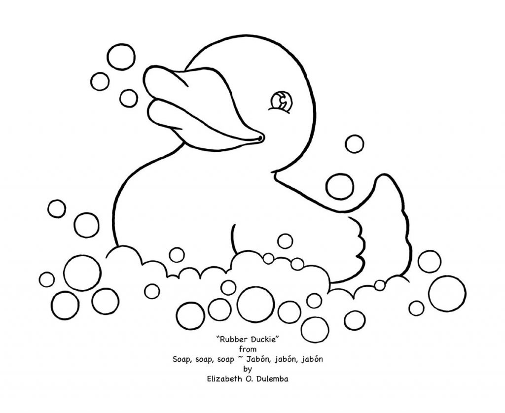 1024x838 Rubber Duck Coloring Pages
