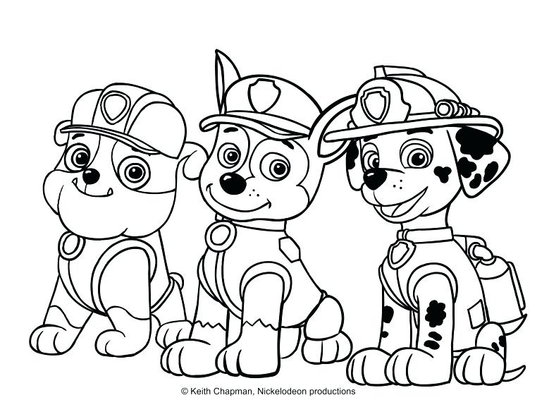 779x567 Paw Patrol Coloring Sheets Also Coloring Pages Images Rubble Chase