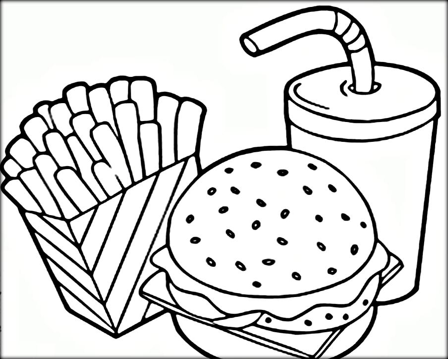 904x724 Free Food Coloring Pages