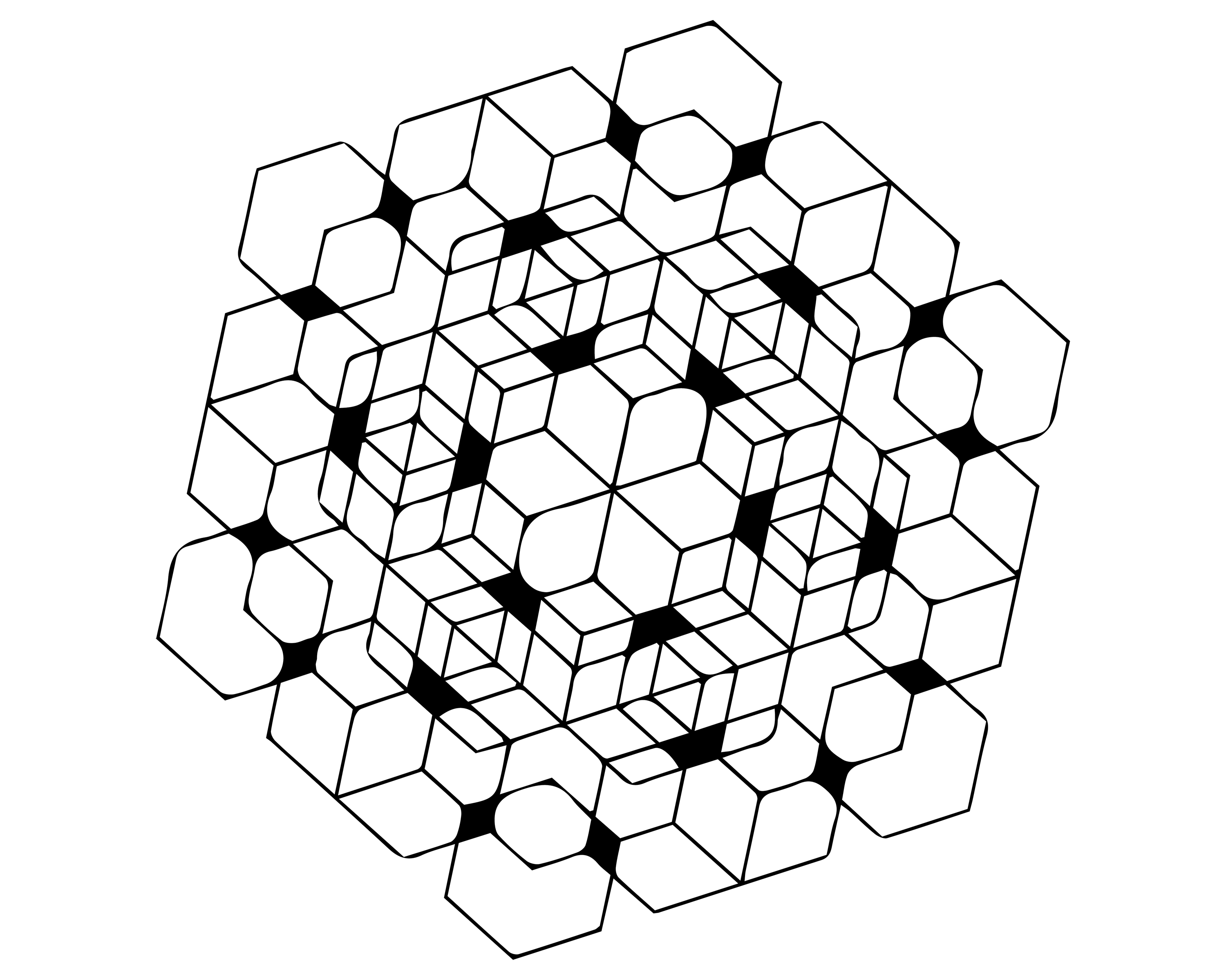 3000x2400 Realistic Abstract Design Coloring Pages