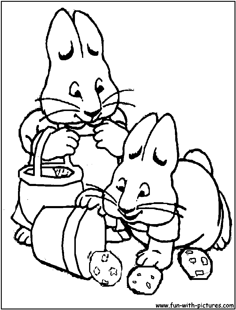800x1050 Max And Ruby Coloring Pages