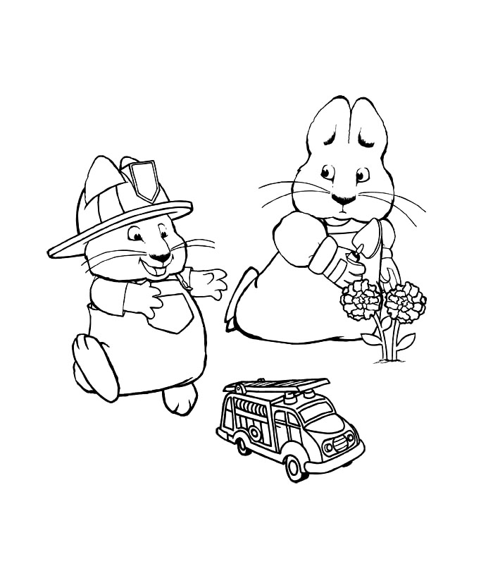 700x800 Free Printable Max And Ruby Coloring Pages For Kids