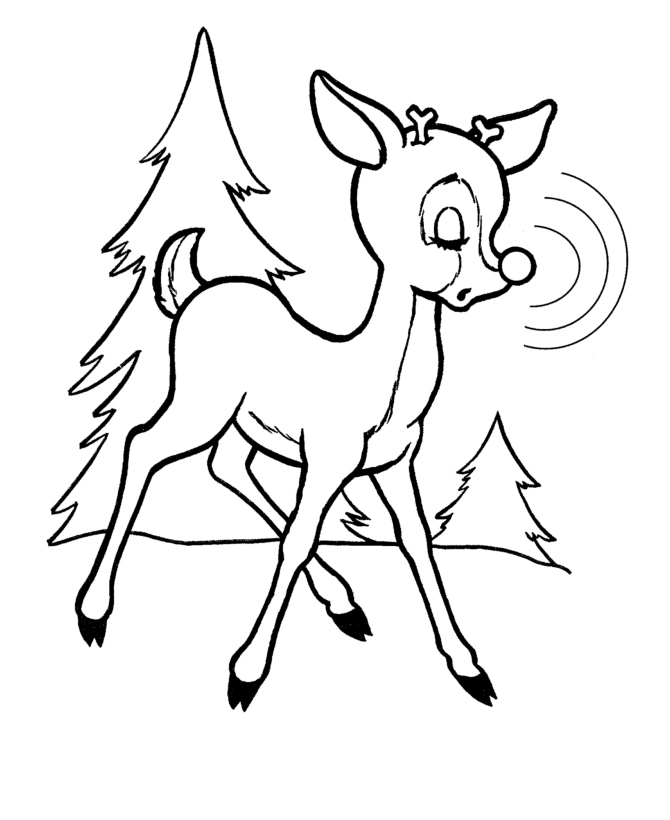 670x820 Rudolph The Red Nosed Reindeer Coloring Pages Luxury Free