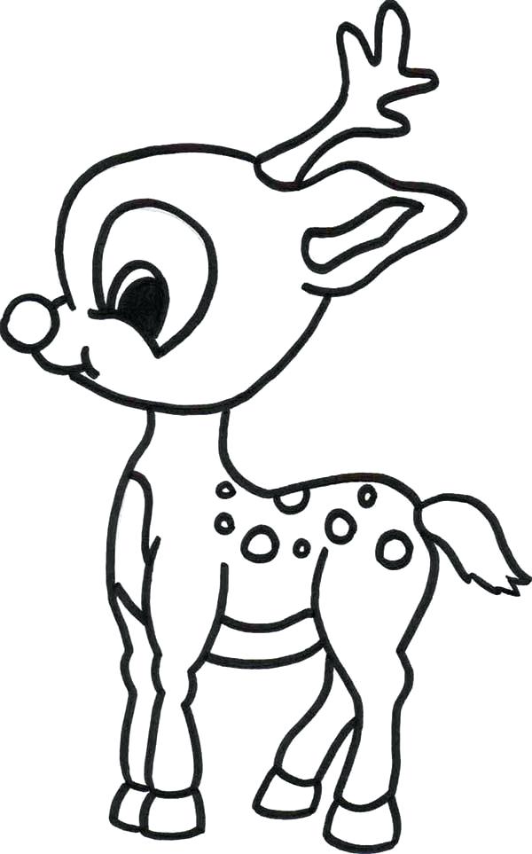 600x963 Rudolph The Red Nosed Reindeer Coloring Pictures Baby The Red