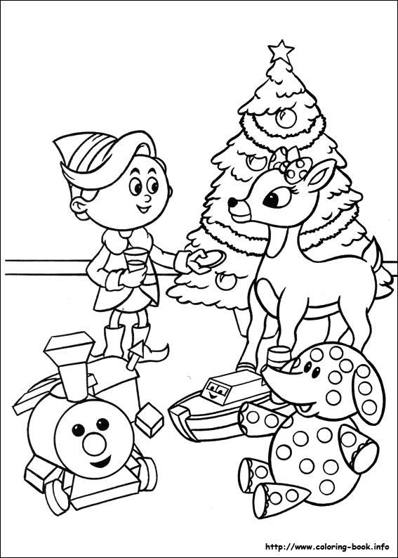 567x794 Rudolph The Red Nosed Reindeer Coloring Picture