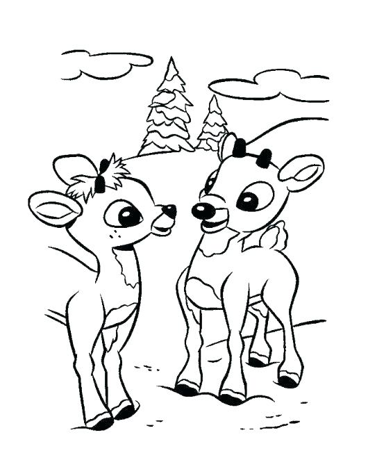 530x685 Rudolph Printable Coloring Pages Amazing Free Reindeer Coloring