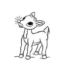 220x220 Rudolph's Wink Coloring Pages