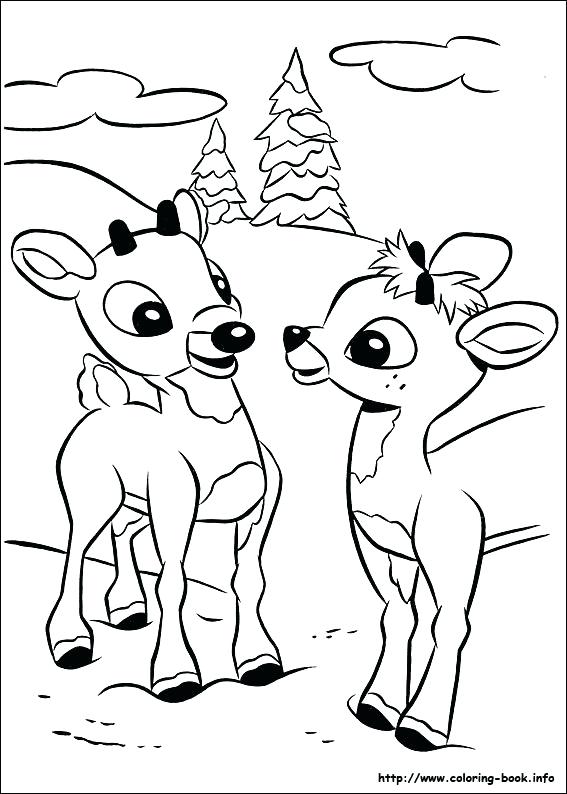 567x794 Rudolph The Red Nosed Reindeer Coloring Sheet Drawing The Red