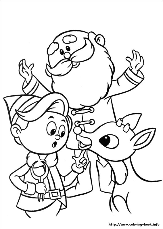 567x794 Rudolph The Red Nosed Reindeer Coloring Picture