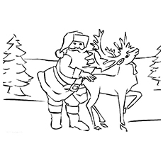 Rudolph The Red Nosed Reindeer Printable Coloring Pages