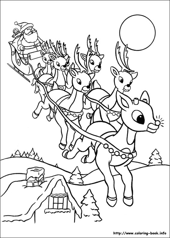 567x794 Rudolph The Red Nosed Reindeer Coloring Picture