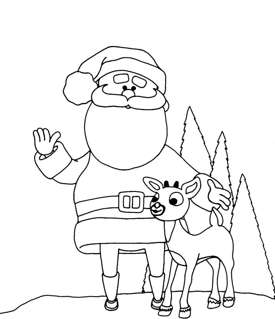 878x1019 Online Rudolph And Other Reindeer Printables Coloring Pages